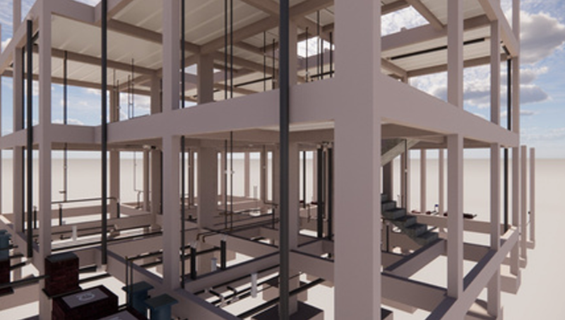 Modelo estrutural BIM — C2R